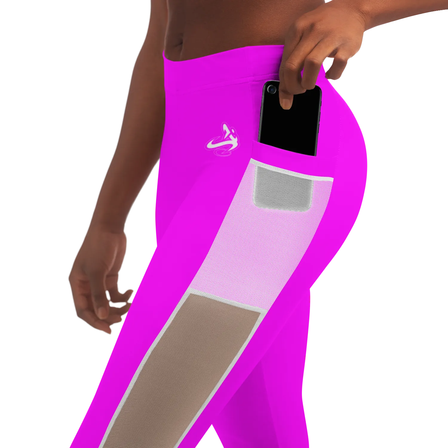 Athletic Apparatus Pink 1 WL V1 Mesh Pocket Legging