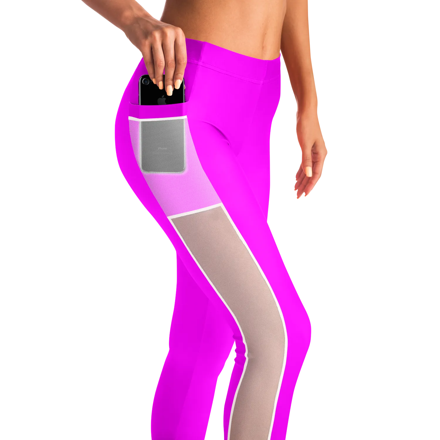 Athletic Apparatus Pink 1 WL V1 Mesh Pocket Legging
