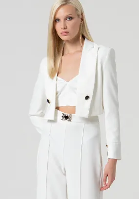 Blazer jacket cropped and opened