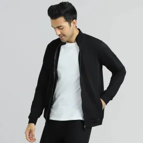 Cruze French Terry Cotton Zip Ups Pitch Black
