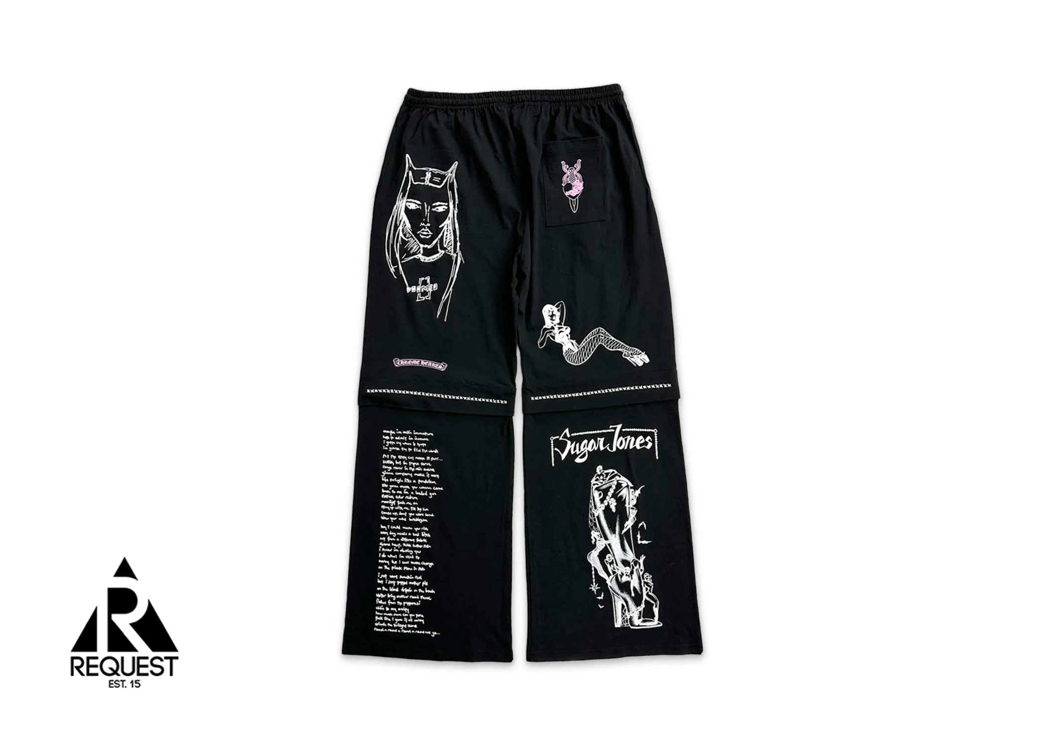 Deadly Doll Flared Sweatpants "Black"