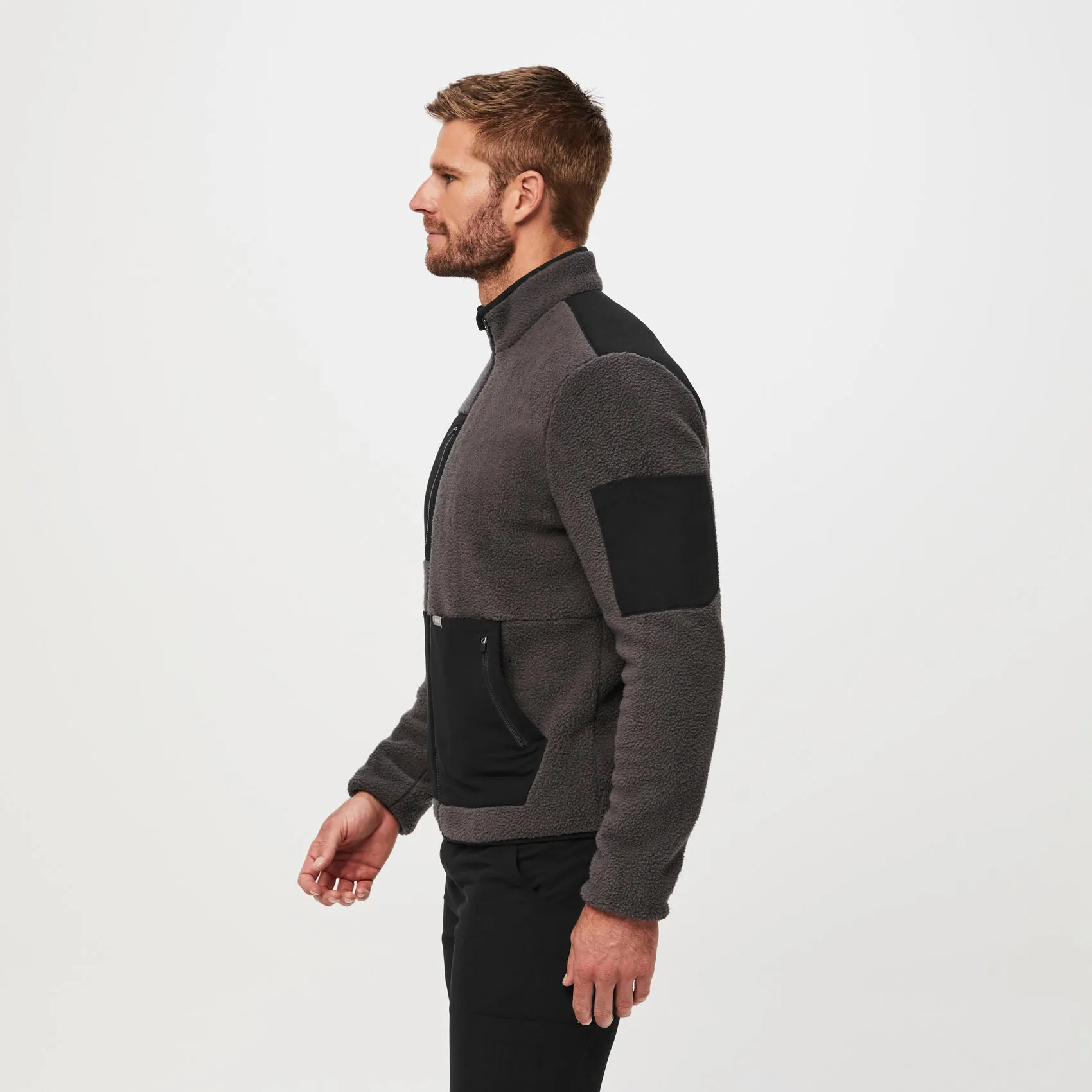 men's Dark Charcoal On-Shift™ - Sherpa Jacket