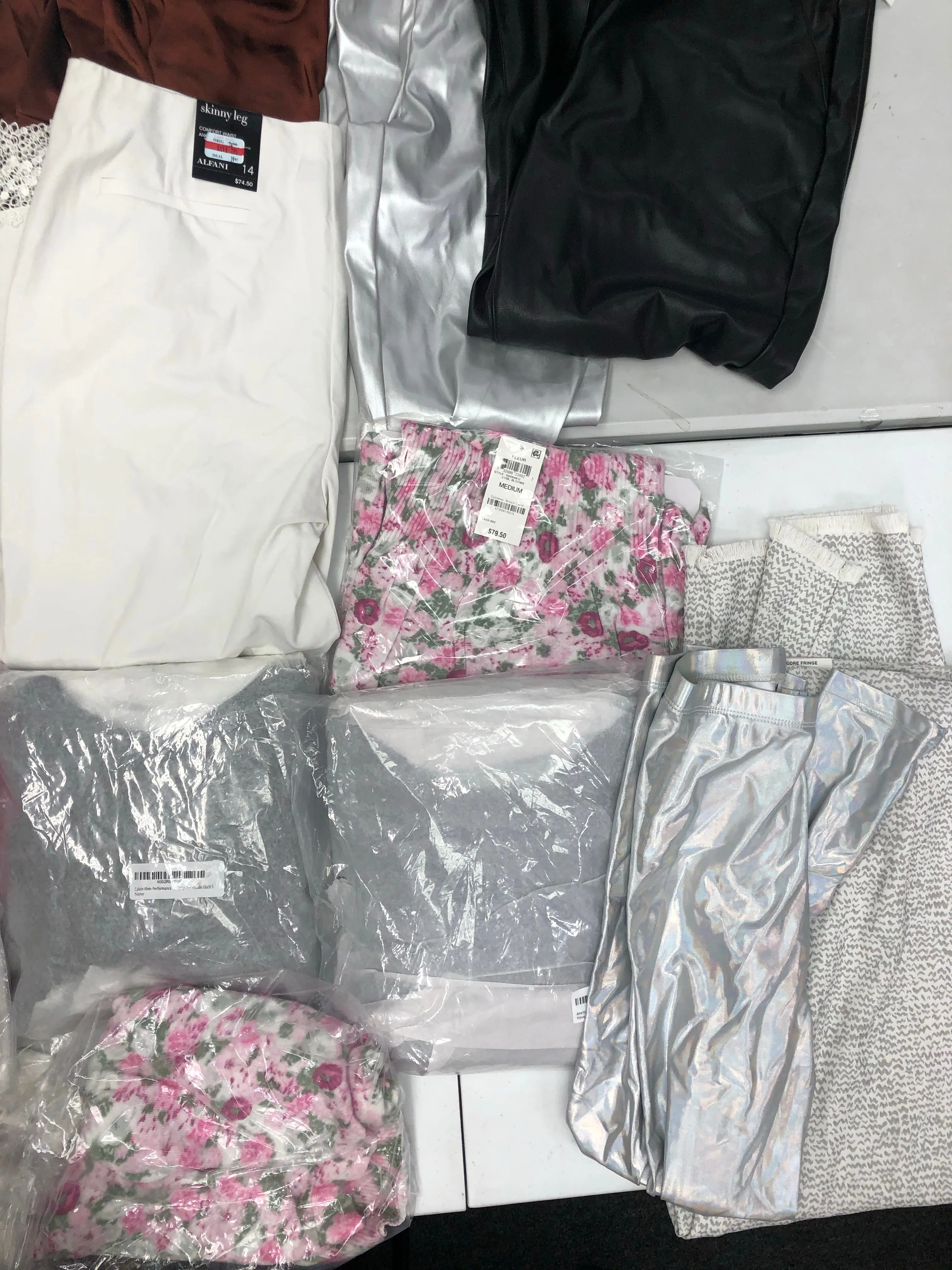 Women's Clothing Wholesale Lot, Calvin Klein, Tommy Hilfiger, Adidas, 32 Degrees, American Apparel, INC and more, 15 Units, Shelf Pulls, MSRP $890.99